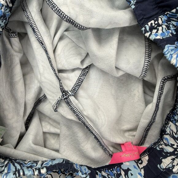 Lilly Pulitzer Blue Floral Track Pants - Picture 7 of 14